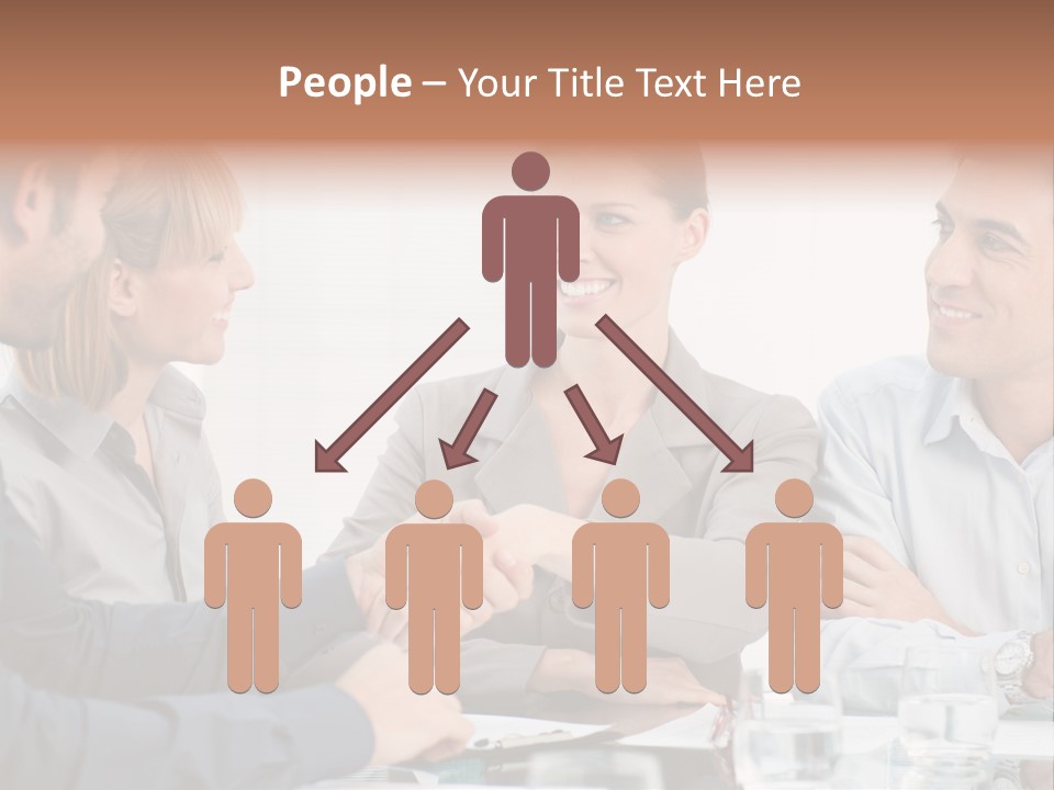 Office Lady Smile PowerPoint Template