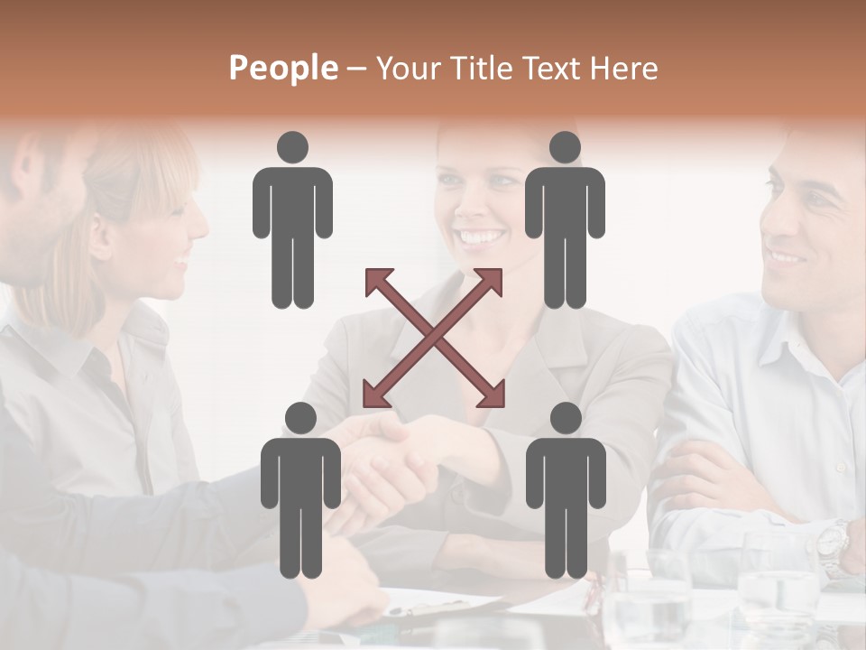 Office Lady Smile PowerPoint Template