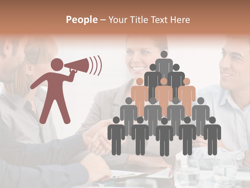 Office Lady Smile PowerPoint Template