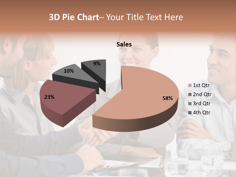 Office Lady Smile PowerPoint Template