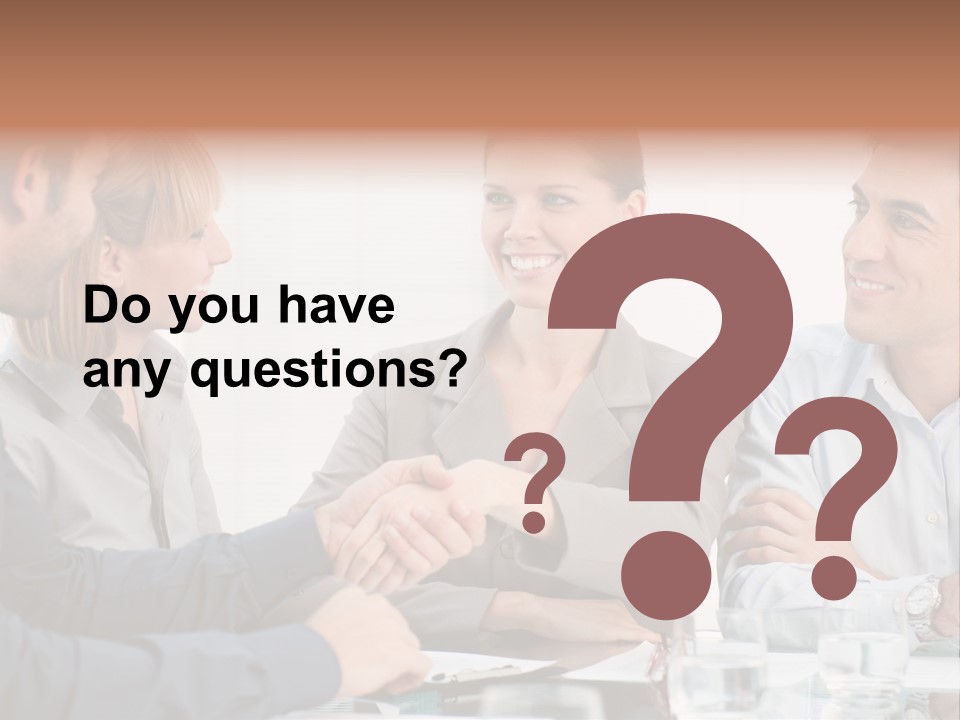 Office Lady Smile PowerPoint Template