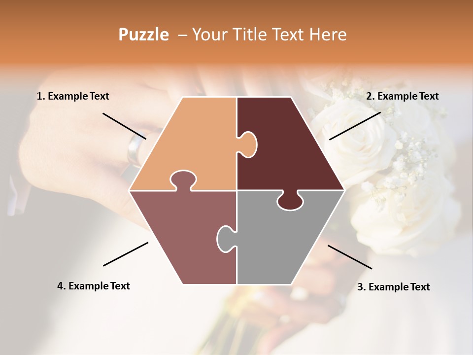 Hands Bouquet Female PowerPoint Template