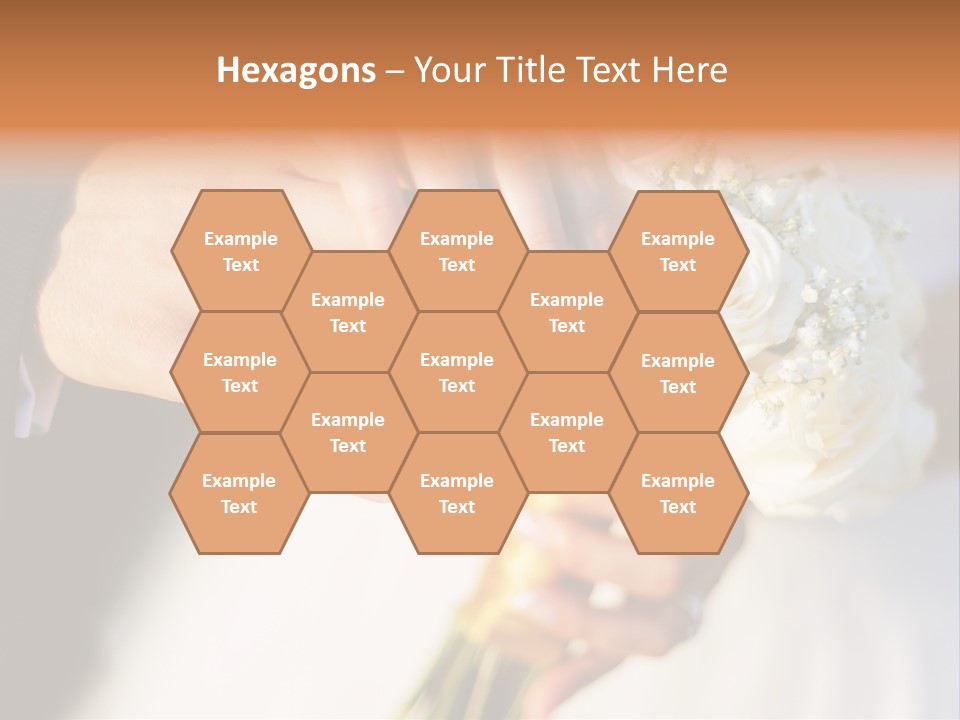 Hands Bouquet Female PowerPoint Template