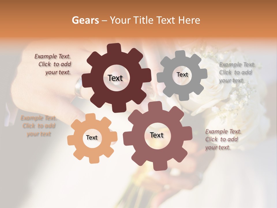 Hands Bouquet Female PowerPoint Template