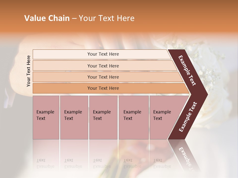 Hands Bouquet Female PowerPoint Template