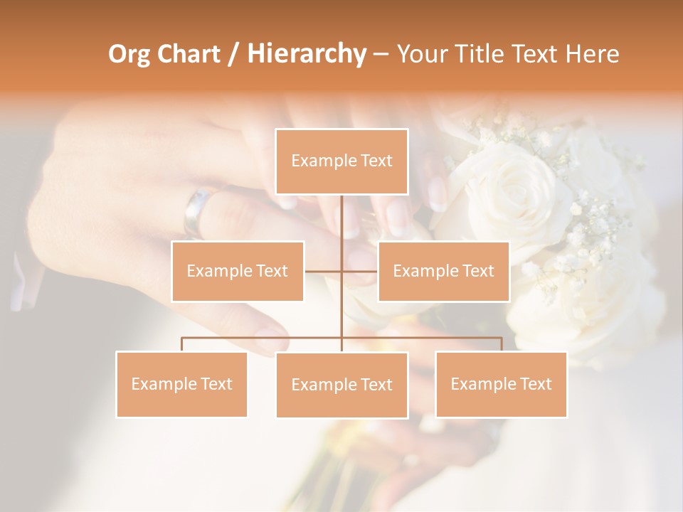 Hands Bouquet Female PowerPoint Template