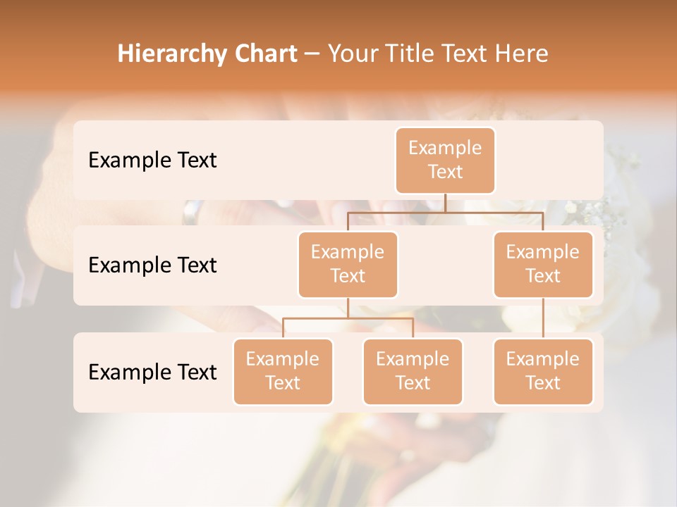 Hands Bouquet Female PowerPoint Template