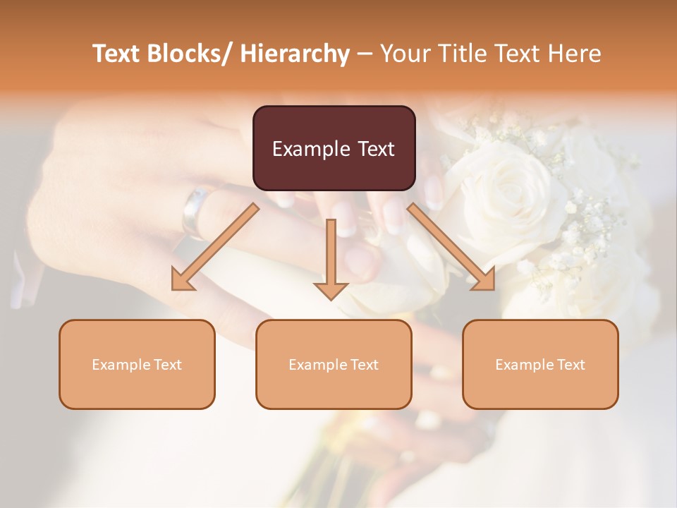 Hands Bouquet Female PowerPoint Template