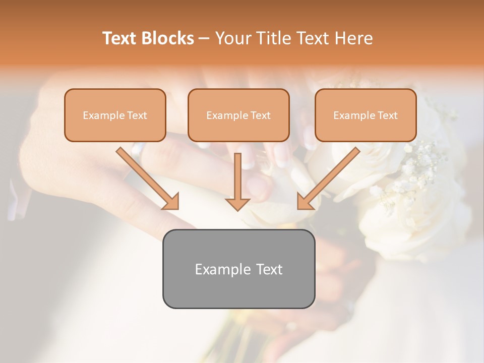 Hands Bouquet Female PowerPoint Template