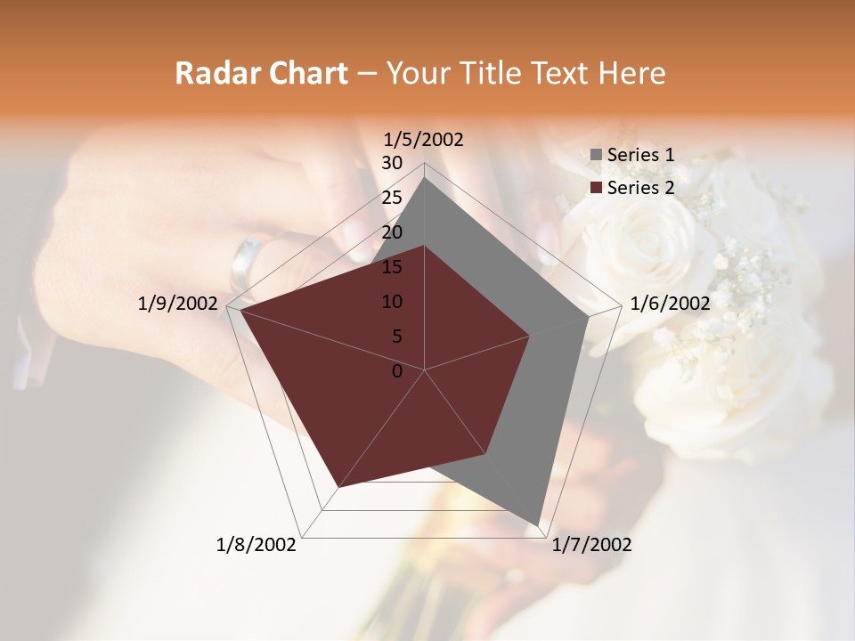 Hands Bouquet Female PowerPoint Template