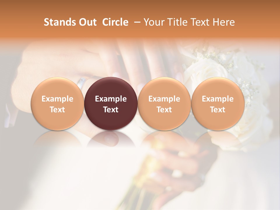 Hands Bouquet Female PowerPoint Template