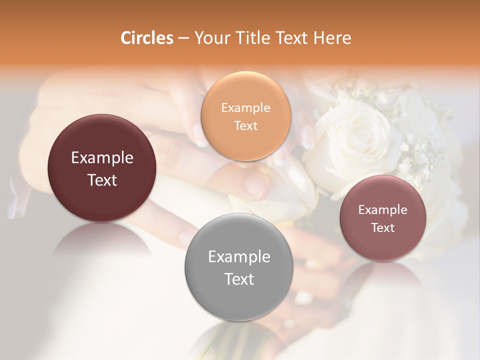 Hands Bouquet Female PowerPoint Template