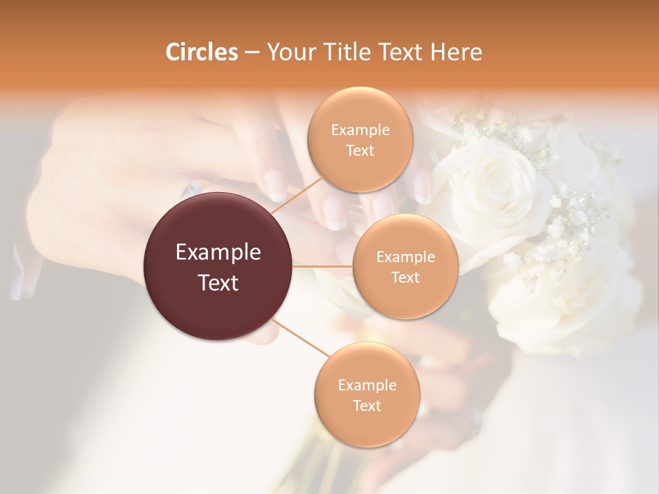 Hands Bouquet Female PowerPoint Template