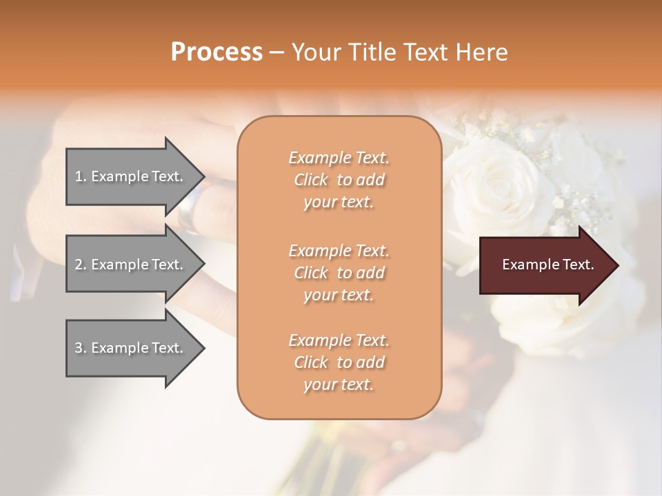 Hands Bouquet Female PowerPoint Template