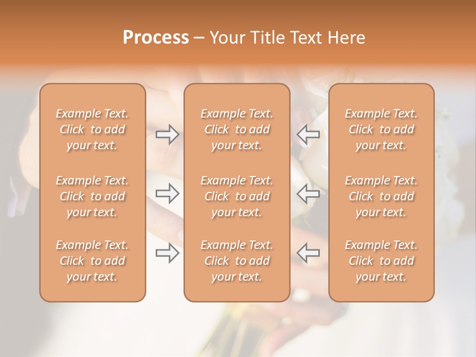Hands Bouquet Female PowerPoint Template