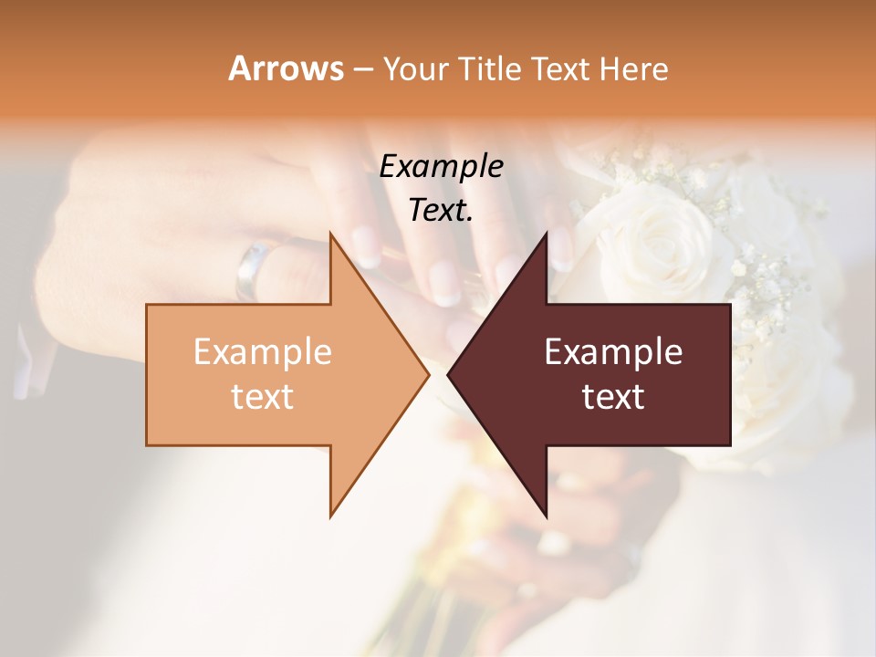 Hands Bouquet Female PowerPoint Template