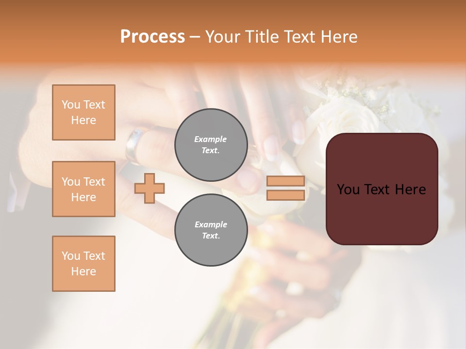 Hands Bouquet Female PowerPoint Template