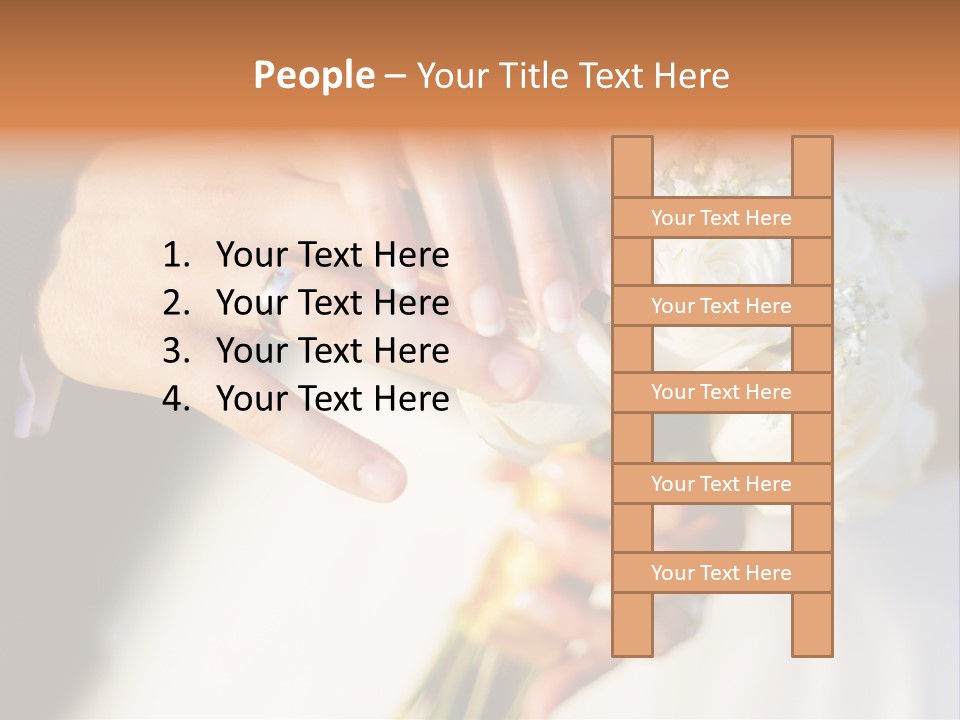 Hands Bouquet Female PowerPoint Template