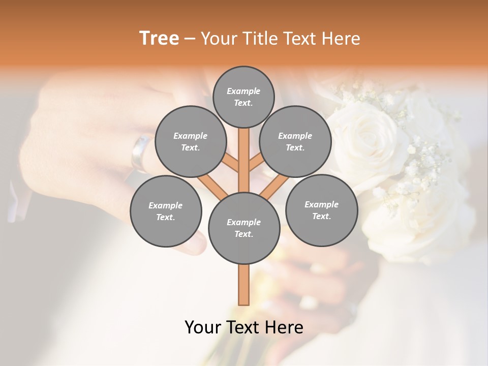 Hands Bouquet Female PowerPoint Template