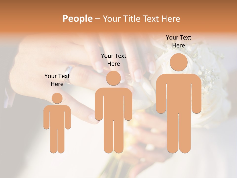 Hands Bouquet Female PowerPoint Template