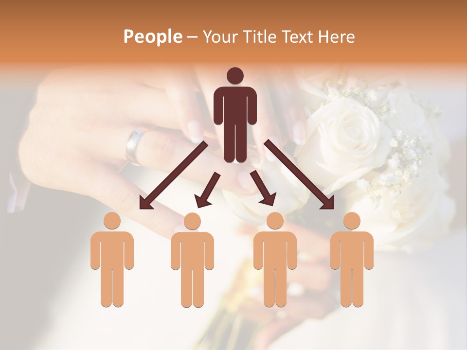 Hands Bouquet Female PowerPoint Template