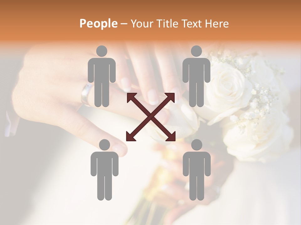 Hands Bouquet Female PowerPoint Template