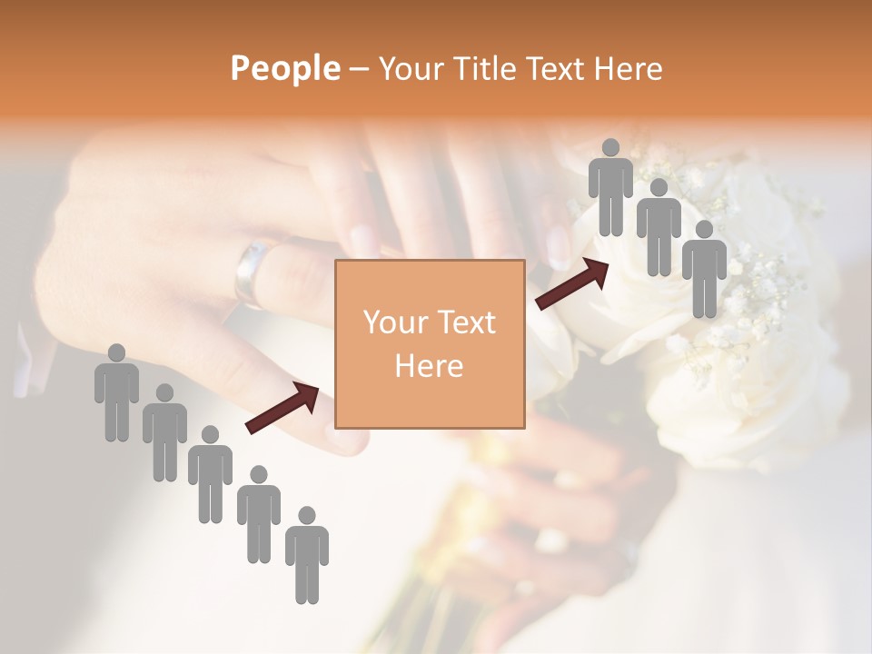 Hands Bouquet Female PowerPoint Template