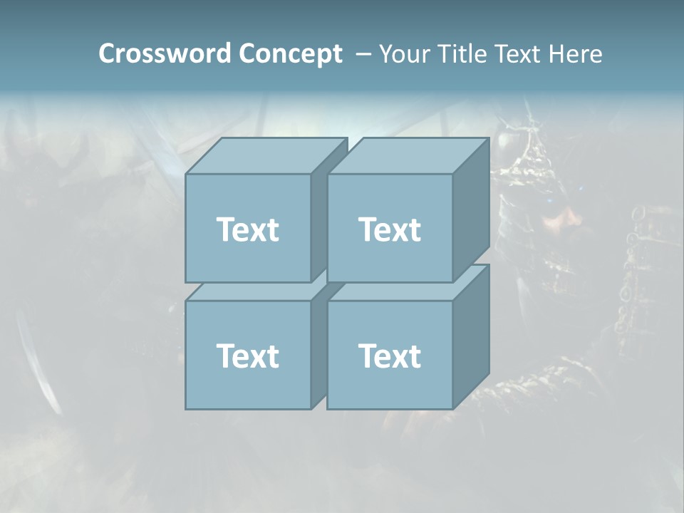 Fantasy Infantry Swing PowerPoint Template