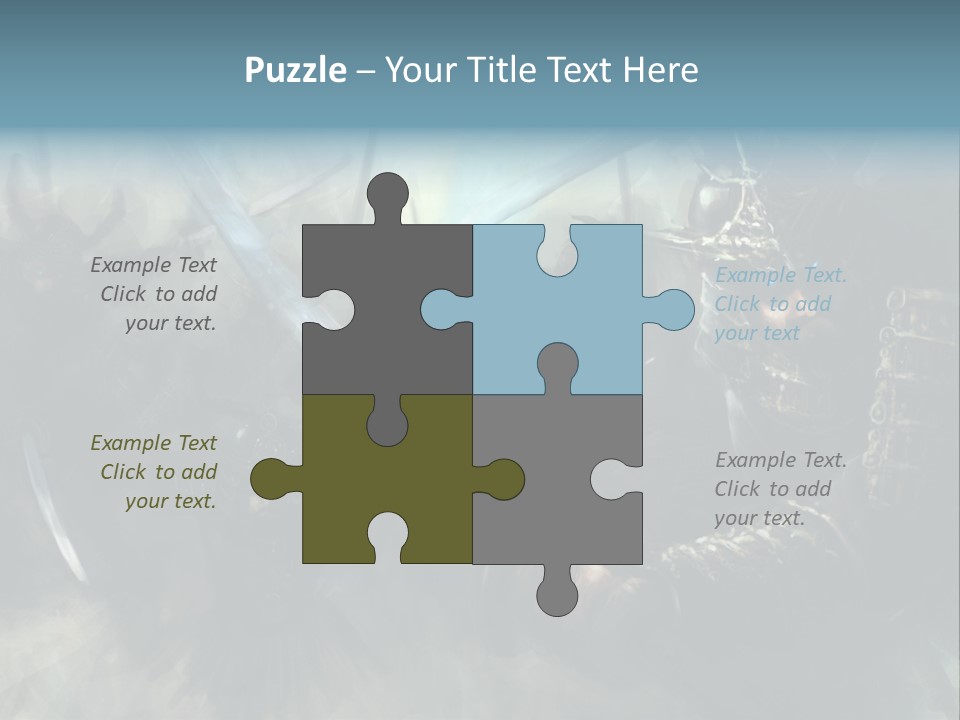 Fantasy Infantry Swing PowerPoint Template