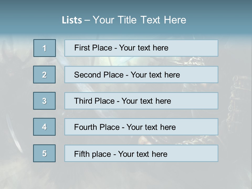 Fantasy Infantry Swing PowerPoint Template