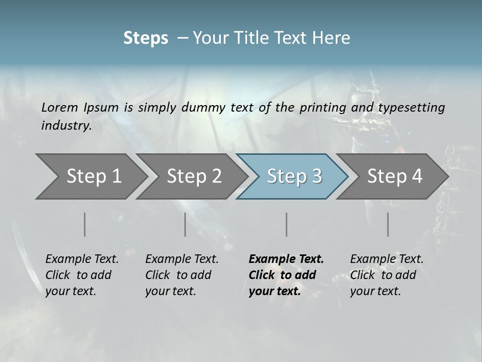 Fantasy Infantry Swing PowerPoint Template