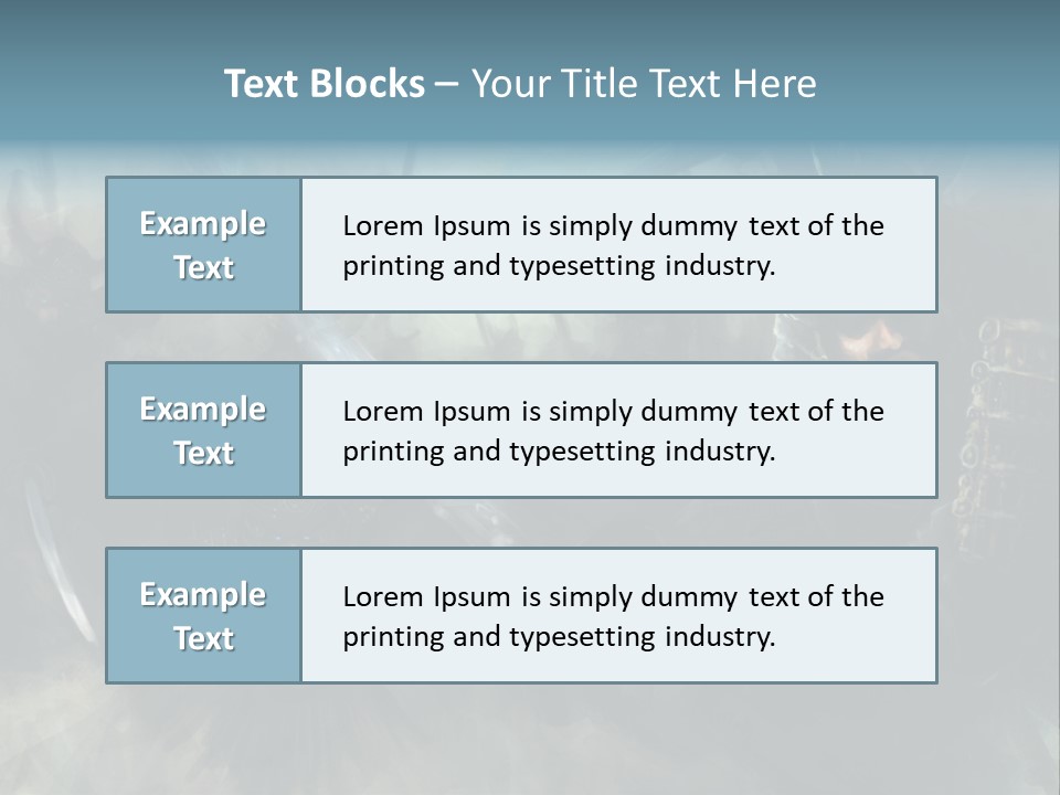 Fantasy Infantry Swing PowerPoint Template