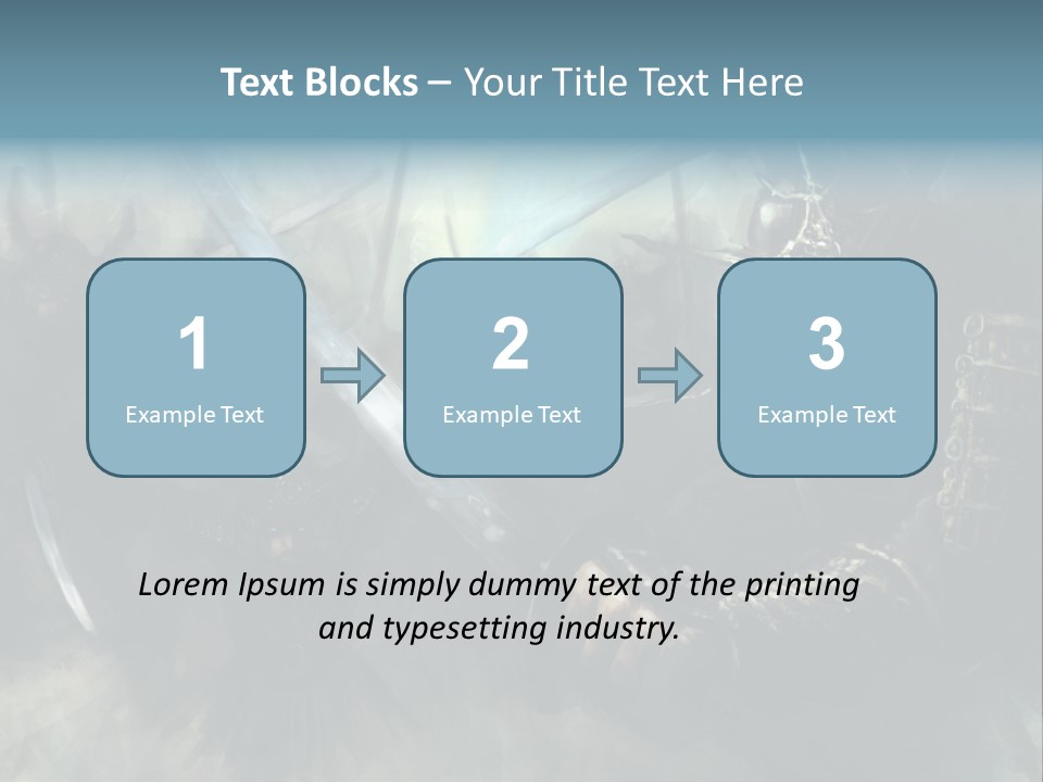 Fantasy Infantry Swing PowerPoint Template