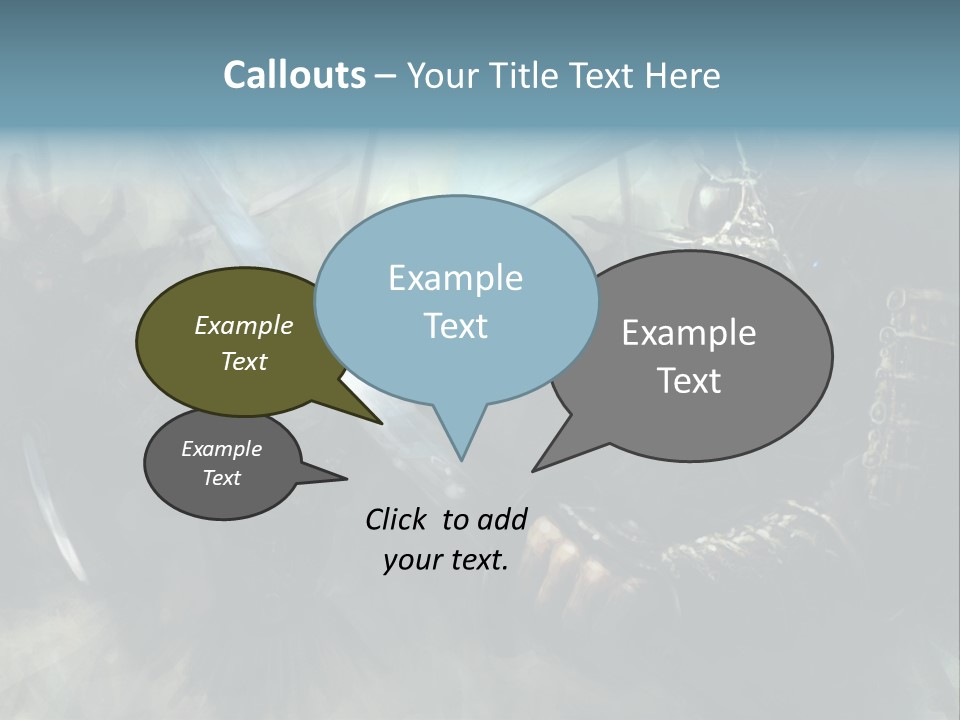 Fantasy Infantry Swing PowerPoint Template