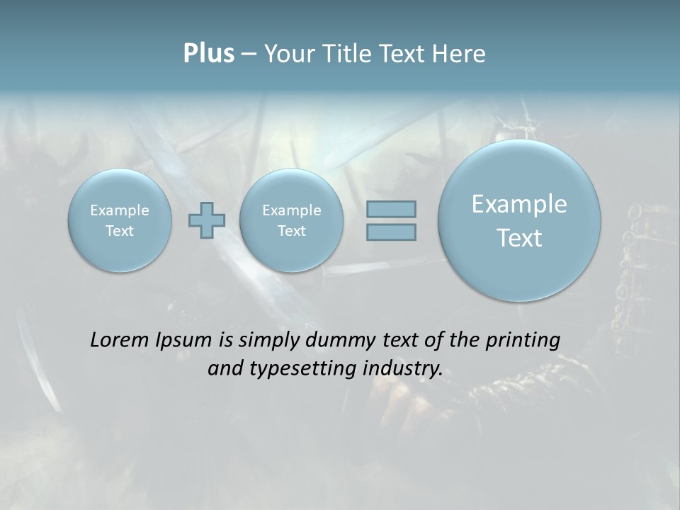 Fantasy Infantry Swing PowerPoint Template
