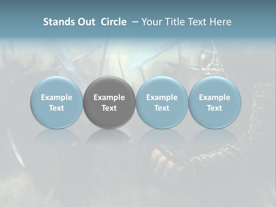 Fantasy Infantry Swing PowerPoint Template