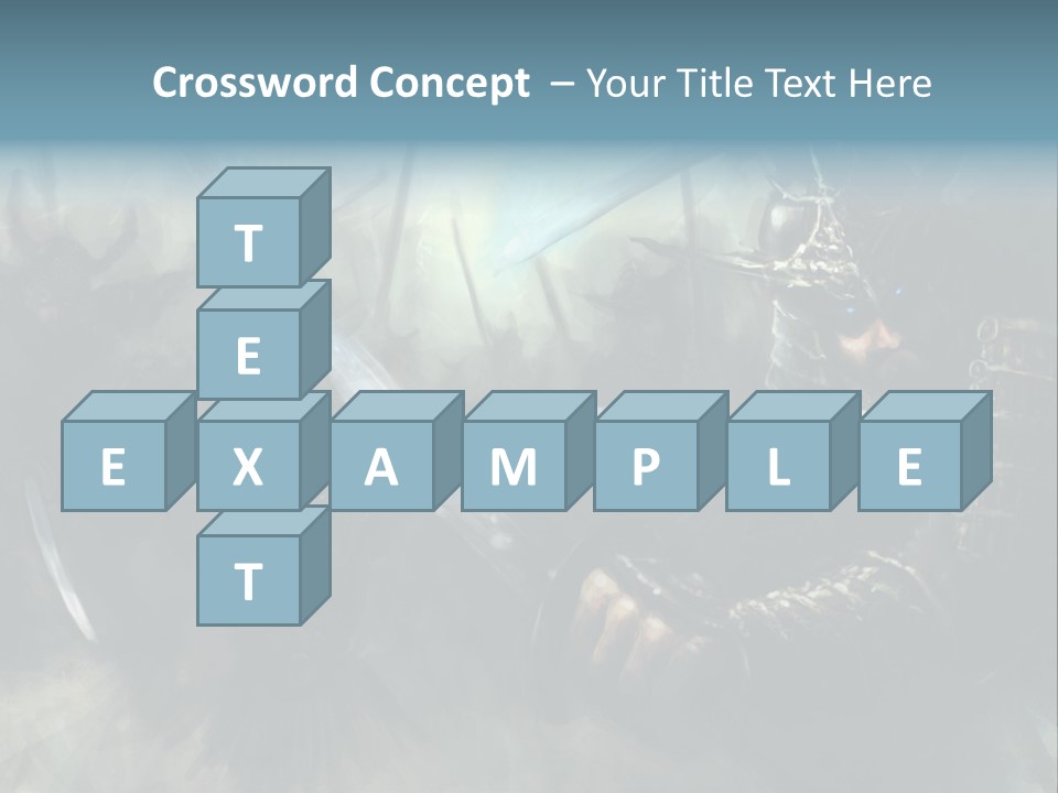 Fantasy Infantry Swing PowerPoint Template