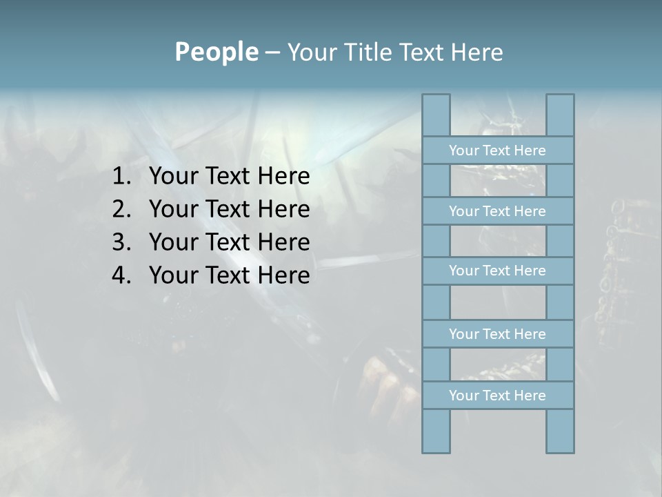 Fantasy Infantry Swing PowerPoint Template