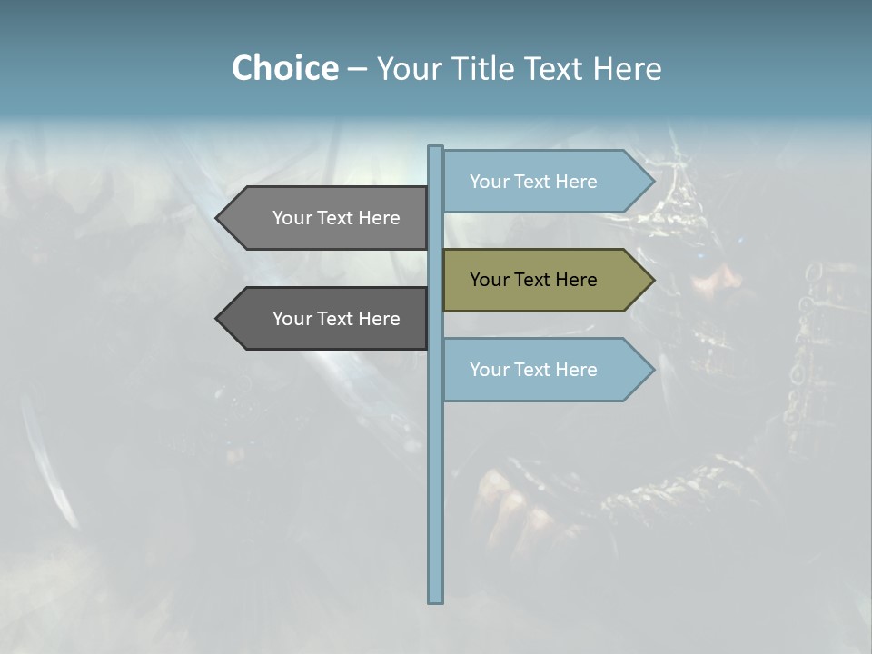 Fantasy Infantry Swing PowerPoint Template