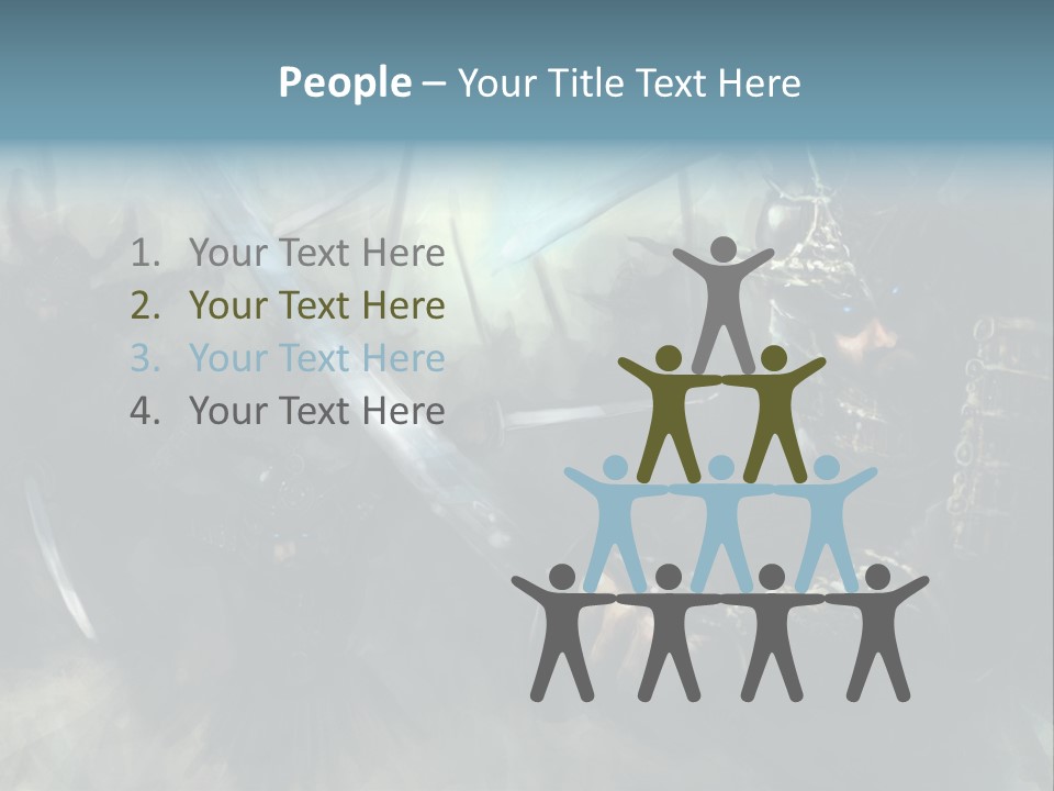 Fantasy Infantry Swing PowerPoint Template