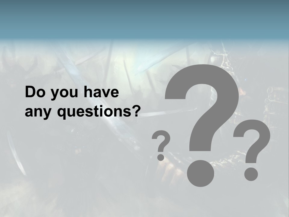 Fantasy Infantry Swing PowerPoint Template