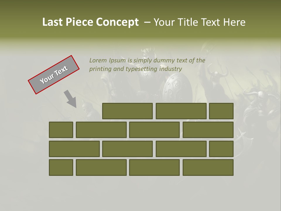 War Undead Dark PowerPoint Template