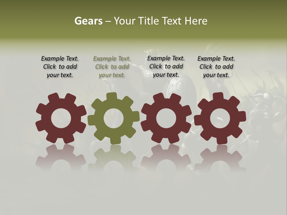 War Undead Dark PowerPoint Template