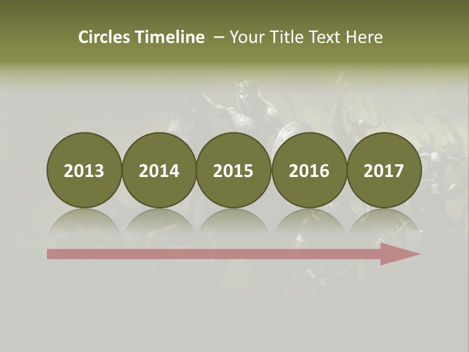 War Undead Dark PowerPoint Template