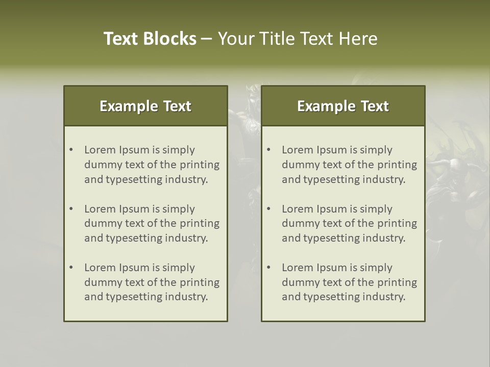 War Undead Dark PowerPoint Template