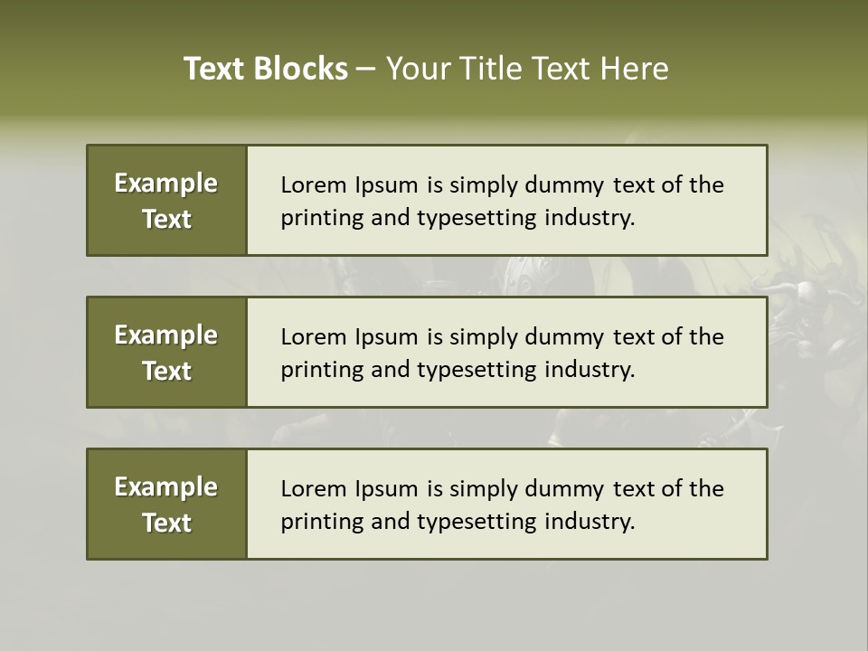 War Undead Dark PowerPoint Template