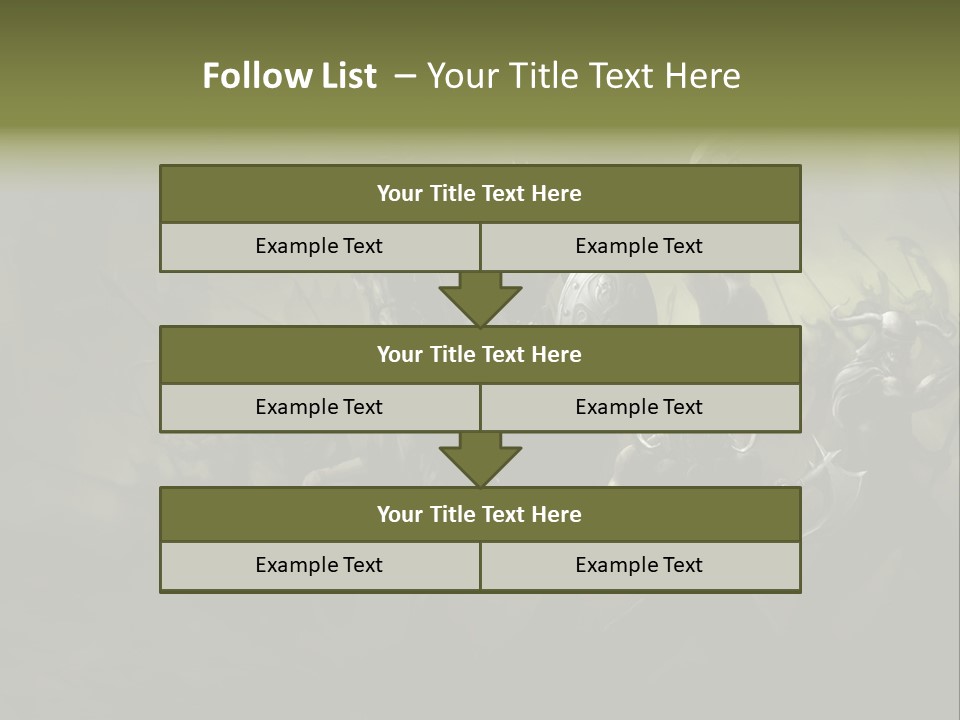 War Undead Dark PowerPoint Template
