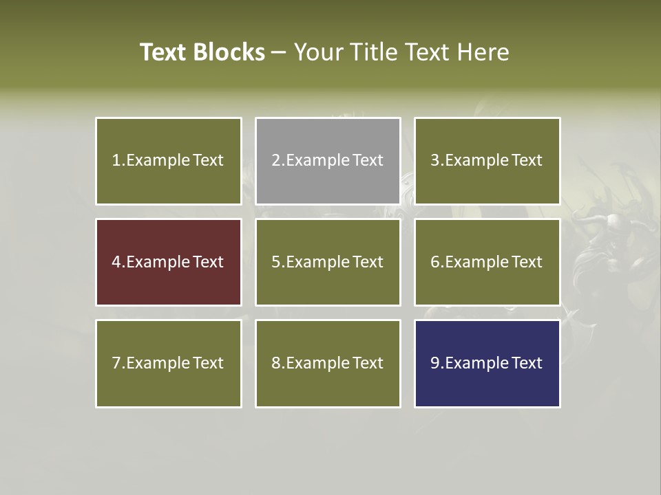 War Undead Dark PowerPoint Template