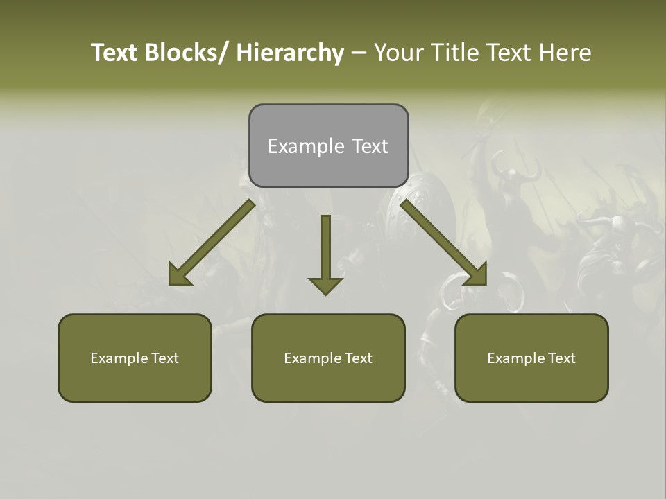 War Undead Dark PowerPoint Template