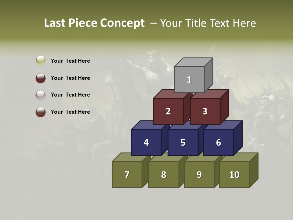 War Undead Dark PowerPoint Template